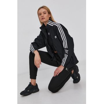 Adidas Originals Geacă H20540 femei, culoarea negru, de tranzitie
