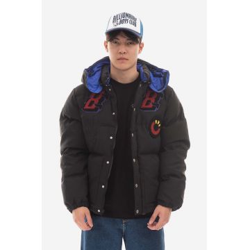 Billionaire Boys Club geacă de puf Leopard bărbați, culoarea negru, de iarnă B22303-BLACK