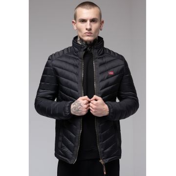 Jacheta regular fit cu fermoar