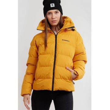 Geaca scurta cu vatelina si gluga detasabila Amber Geaca scurta cu vatelina si gluga detasabila Amber