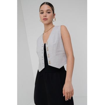 Vesta crop cu nasturi Cassidy