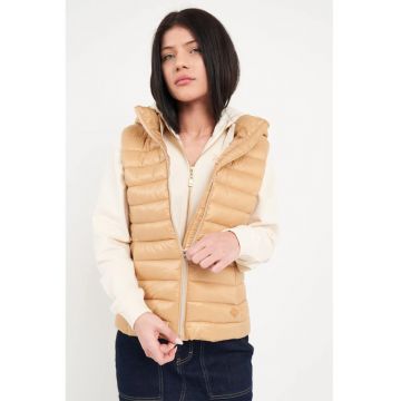 Vesta matlasata cu gluga