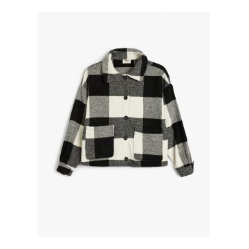 Jacheta-camasa in carouri - Negru