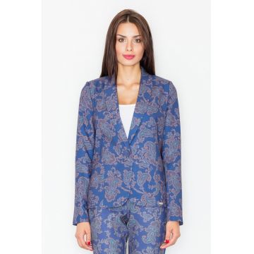 Jacheta dama M517 -  Poliester - Bleumarin -
