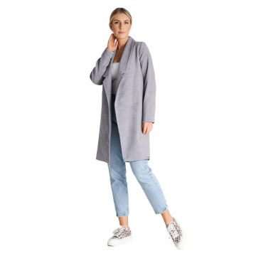 Palton dama M990 -  Poliester/Elastan - Gri