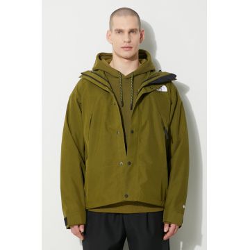 The North Face geacă M Gtx Mtn Jacket bărbați, culoarea verde, de tranziție, NF0A831MPIB1