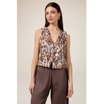 Vesta crop cu paiete