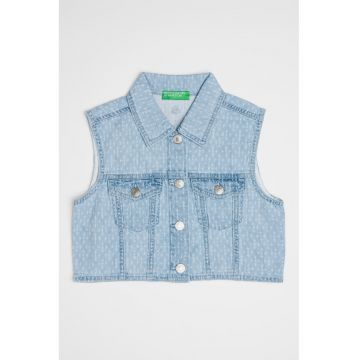 Vesta crop din denim