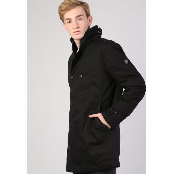 Jacheta parka regular fit cu nasturi