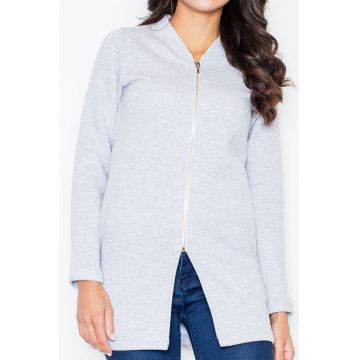 Jacheta dama M336 -  Bumbac - Gri
