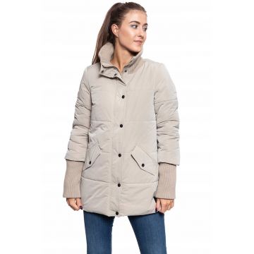 Jacheta De Iarna -  Heidi Shortparka - Material: 100% Poliester - Croi: Regular Fit - Inchidere: Fermoar - Capse - Numar De Buzunare: 3 - Bej
