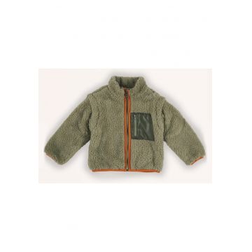 Jacheta tip Hanorac Teddy cu fermoar - fara gluga -  - Authentic Threads - Kaki - pentru baieti