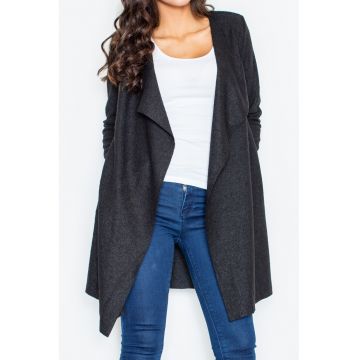 Palton dama M330 -  Poliester/Lana - Negru -