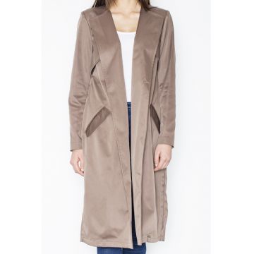 Palton dama M427 -  Poliester/Elastan - Maro