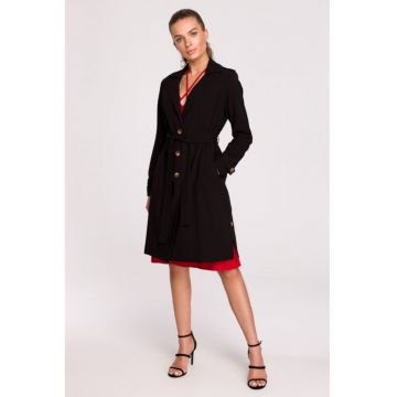 Trenci cu cordon legat in talie -