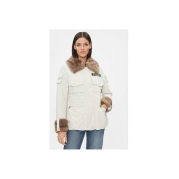 Geaca dama - 303315771 - Poliester - 40 EU - Bej Geaca dama - 303315771 - Poliester - 40 EU - Bej