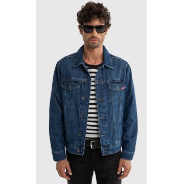 Jacheta din denim cu nasturi 529