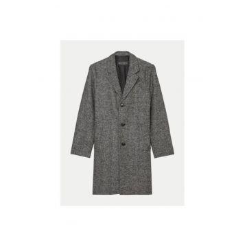 Palton barbati -  304173592 - Lana/Poliester/Poliamida - Gri - Gri