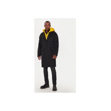 Palton barbati -  304370847 - Lana - Negru - Negru