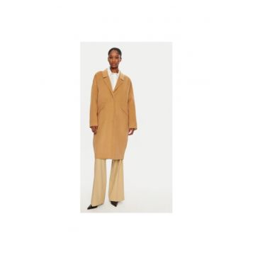 Palton dama -  304302459 - Lana/Poliester - Bej - Bej