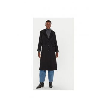 Palton dama -  304302473 - Lana/Poliester/Viscoza - Negru - Negru