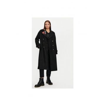 Palton dama -  304565182 - Poliester - Negru - Negru