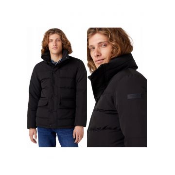 Jacheta Barbati -  The Bodyguard - Regular Fit - Fermoar - 2 Buzunare - 100% Poliester - Calduroasa - Rezistenta La Apa - Ideala Pentru Iarna - Marimea 3XL - Negru