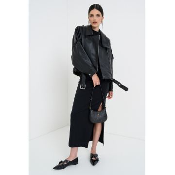 Jacheta biker de piele