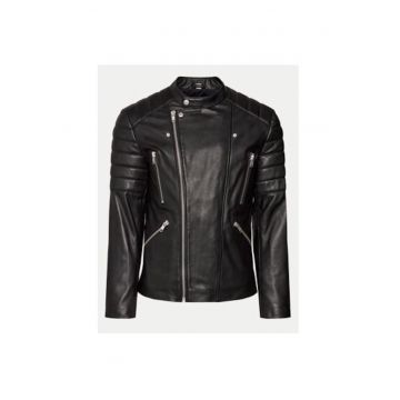 Geaca barbati -  303681395 - Piele naturala - XL INTL - Negru