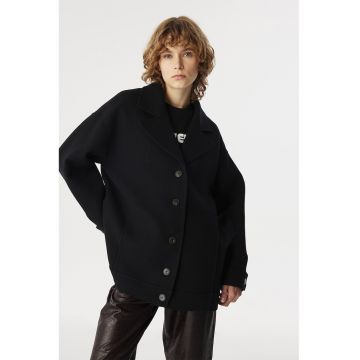 Palton scurt din amestec de lana