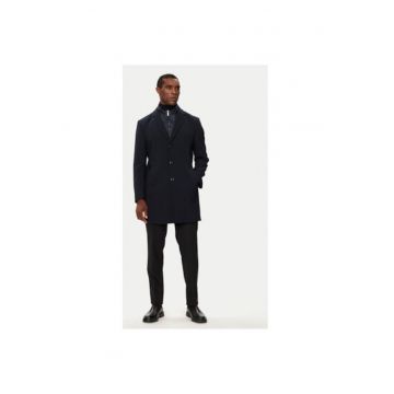 Palton barbati -  304797736 - Poliester/Lana - 50 EU - Albastru