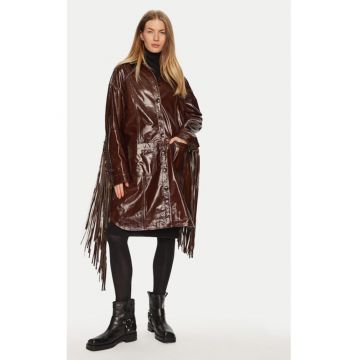 Palton dama -  304550331 - Piele naturala - Maro - Maro