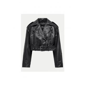 Geaca dama -  304497407 - Piele ecologica - XL INTL - Negru