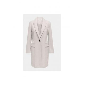 Palton dama -  303386443 - Poliester - Alb - Alb