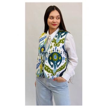 Vesta cu imprimeu pentru dame