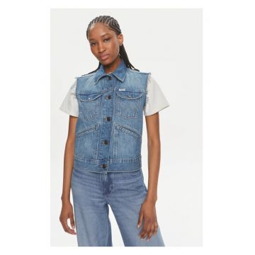 Vesta dama -  593377 - Albastru - Bumbac