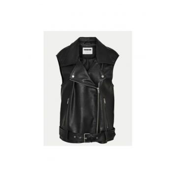 Vesta dama -  304907302 - Piele ecologica - Negru