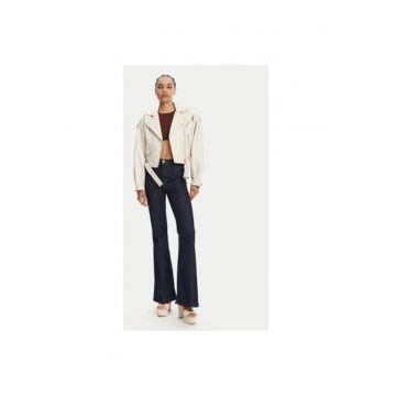 Geaca din piele dama  78PAVP05 CP009 - Piele naturala - Alb