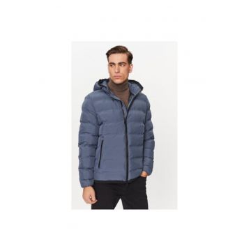 Geaca de iarna barbati  M3629C-T2961 - Poliester - 56 EU - Albastru