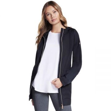 Geaca femei Skechers GOwalk Anorak Jacket JA170-BLK, XS, Albastru