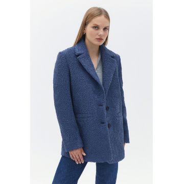 Haina lejera cu nasturi - Albastru prafuit