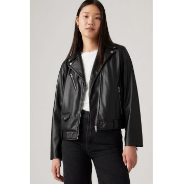 Jacheta biker de piele ecologica