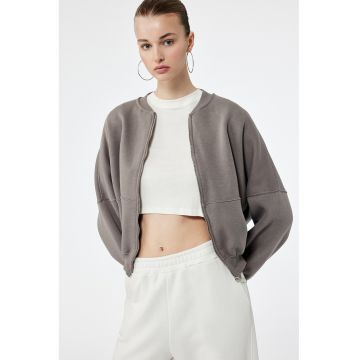 Jacheta bomber cu maneci cazute