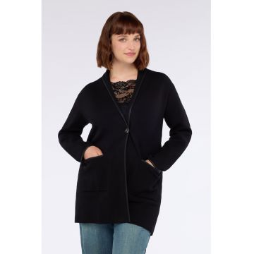 Palton cu buzunare laterale si fermoar