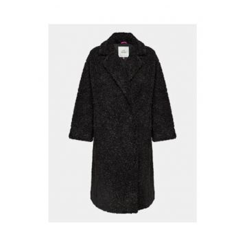 Palton dama  model D93551 - negru - 100% poliester -