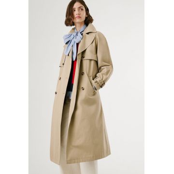 Trenci cu nasturi si cordon in talie