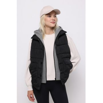 Vesta bufanta cu aspect 2in1