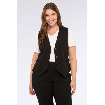Vesta cu decolteu in V si nasturi