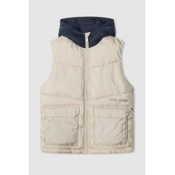 Vesta cu logo si gluga