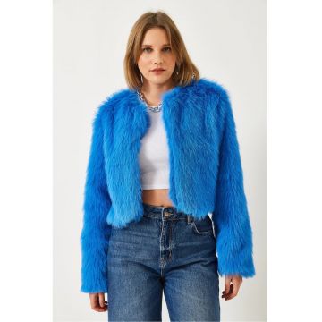 Geaca dama -  Fleece - Albastru royal